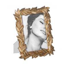 PORTAFOTOS 13X18 HOJAS ORO POLIRESINA 18,50 X 1,80 X 23,80 C