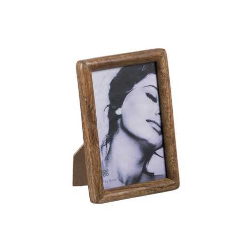 PORTAFOTOS NATURAL MADERA DE MANGO 12 X 2 X 17 CM
