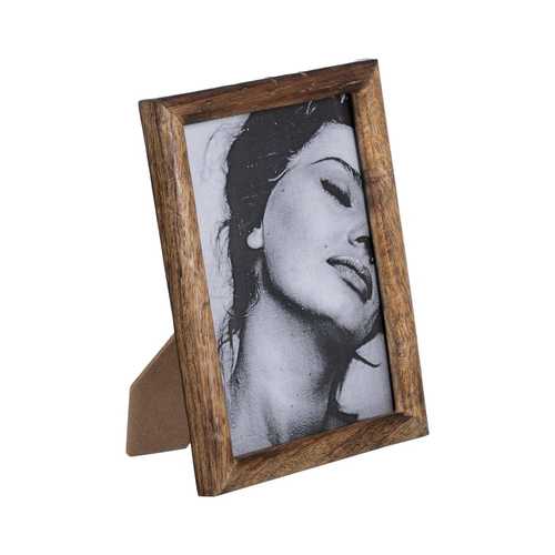 PORTAFOTOS NATURAL MADERA DE MANGO 15 X 2,50 X 20 CM