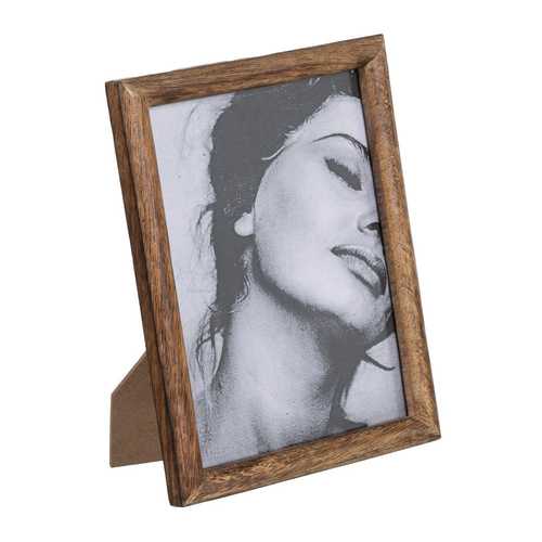 PORTAFOTOS NATURAL MADERA DE MANGO 17 X 2,50 X 20 CM