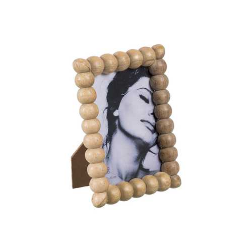 PORTAFOTOS NATURAL MADERA DE MANGO 13 X 2 X 18 CM