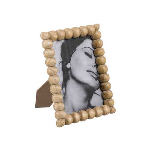 PORTAFOTOS NATURAL MADERA DE MANGO 16 X 2 X 21 CM