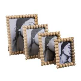 PORTAFOTOS NATURAL MADERA DE MANGO 18 X 2 X 23 CM