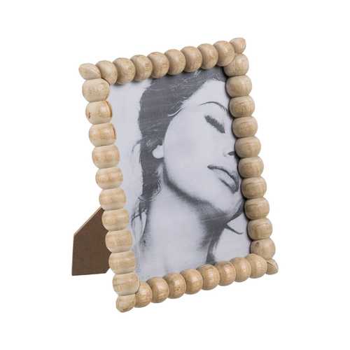 PORTAFOTOS NATURAL MADERA DE MANGO 18 X 2 X 23 CM