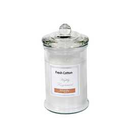 VELA TARRO CRISTAL PERFUMADA BLANCO 9,50 X 17 CM