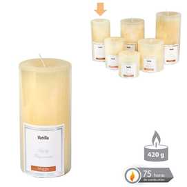 VELA CILÍNDRICA PERFUMADA CREMA 7 X 14 CM