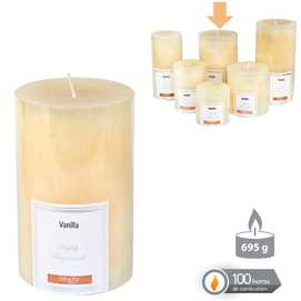 VELA CILÍNDRICA PERFUMADA CREMA 8,70 X 14 CM