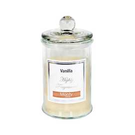 VELA TARRO CRISTAL PERFUMADA CREMA 9,50 X 17 CM