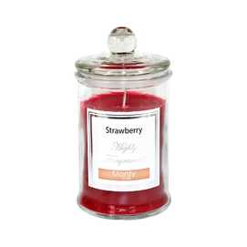 VELA TARRO CRISTAL PERFUMADA ROJO 9,50 X 17 CM