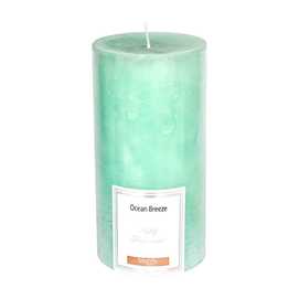 VELA CILÍNDRICA PERFUMADA TURQUESA 8,70 X 17 CM