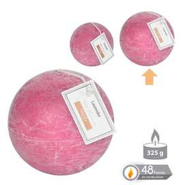 VELA BOLA PERFUMADA MALVA 9 CM
