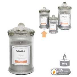 VELA TARRO CRISTAL PERFUMADA GRIS 7,50 X 14 CM