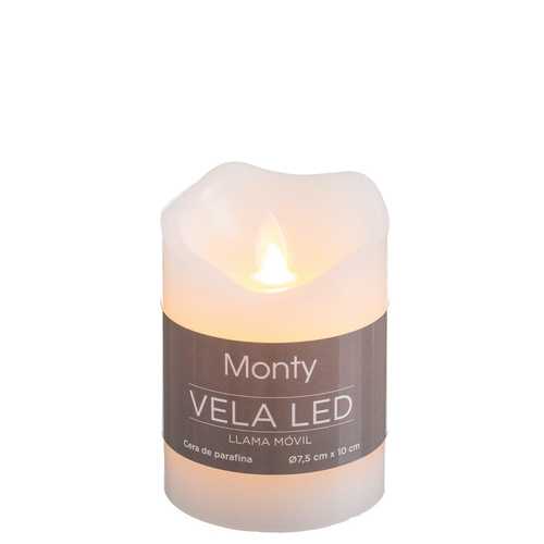 VELA CERA LED MOVIMIENTO BLANCO 7,50 X 10 CM