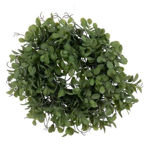 CENTRO MESA VERDE PVC DECORACIÓN 26 X 26 CM