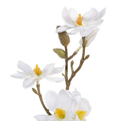 FLOR MAGNOLIA BLANCO ARTIFICIAL 15 X 10 X 40 CM