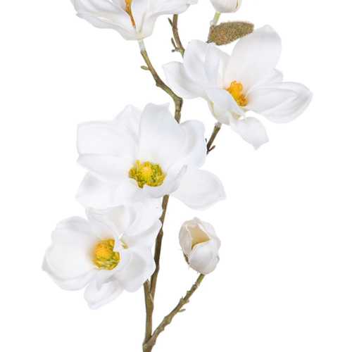 FLOR MAGNOLIA BLANCO ARTIFICIAL 20 X 20 X 66 CM