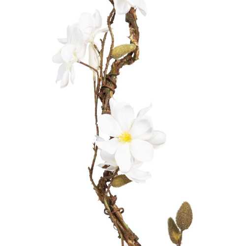 GUIRNALDA MAGNOLIA BLANCO ARTIFICIAL 30 X 10 X 91 CM