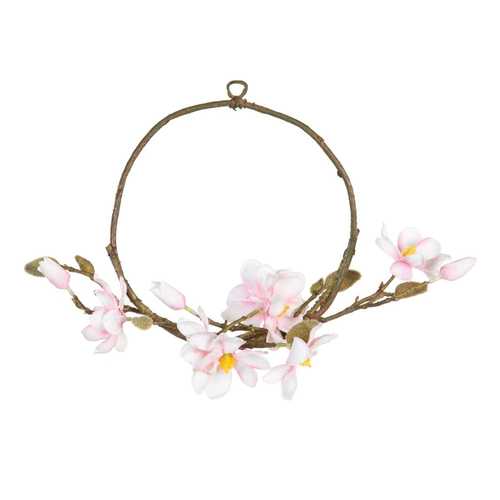 CORONA MAGNOLIA ROSA ARTIFICIAL 33 X 12 X 33 CM