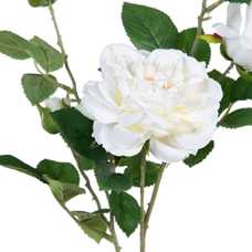 FLOR ROSAS BLANCO ARTIFICIAL DECORACIÓN 30 X 20 X 80 CM FLOR ROSAS BLANCO ARTIFICIAL DECORACIÓN 30 X 20 X 80 CM