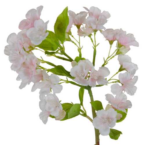 RAMA FLORES ROSA-BLANCO PVC JARDÍN 40 CM