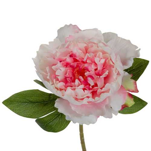 FLOR ROSA PVC JARDÍN 35 CM