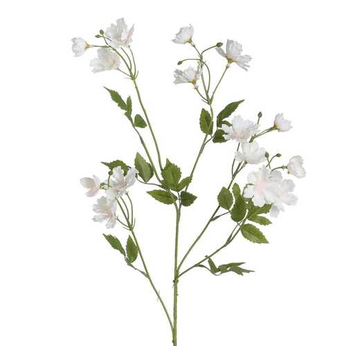 FLOR CEREZO BLANCO POLIÉSTER-POLIETILENO 88 CM