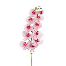 FLOR ORQUÍDEA ROSA TEJIDO DECORACIÓN 107 CM