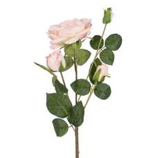 FLOR ROSA ROSA PVC-TEJIDO DECORACIÓN 68 CM FLOR ROSA ROSA PVC-TEJIDO DECORACIÓN 68 CM