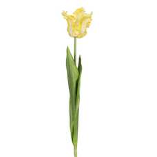 FLOR TULIPÁN AMARILLO TEJIDO DECORACIÓN 63 CM FLOR TULIPÁN AMARILLO TEJIDO DECORACIÓN 63 CM
