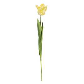 FLOR TULIPÁN AMARILLO TEJIDO DECORACIÓN 63 CM