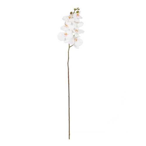 FLOR ORQUÍDEA BLANCO GOMA DECORACIÓN 95 CM