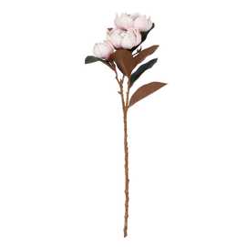 FLOR MAGNOLIA ROSA GOMA DECORACIÓN 73 CM