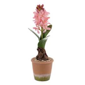 PLANTA JACINTO ROSA ARTIFICIAL 9,50 X 9,50 X 29 CM