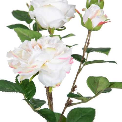 PLANTA ROSAS BLANCO ARTIFICIAL 27 X 27 X 38 CM