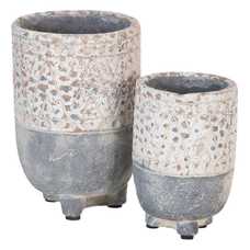 MACETERO CEMENTO DECORACIÓN 8,50 X 8,50 X 12,50 CM MACETERO CEMENTO DECORACIÓN 8,50 X 8,50 X 12,50 CM