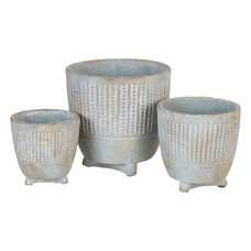 MACETERO CEMENTO DECORACIÓN 18,50 X 18,50 X 18 CM MACETERO CEMENTO DECORACIÓN 18,50 X 18,50 X 18 CM