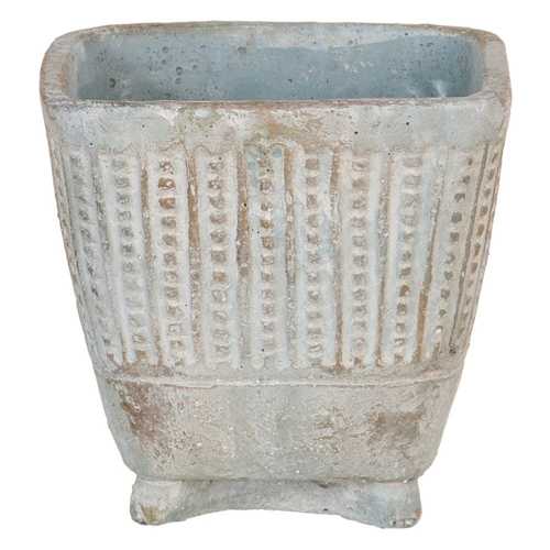 MACETERO CEMENTO DECORACIÓN 13 X 13 X 12,50 CM