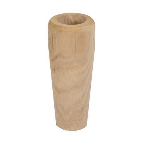 JARRÓN NATURAL MADERA PAULONIA 20 X 20 X 48 CM