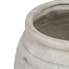 MACETERO CREMA MAGNESIO DECORACIÓN 54 X 54 X 51 CM