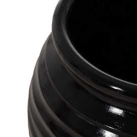 MACETERO NEGRO MAGNESIO DECORACIÓN 54 X 54 X 51 CM