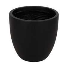 S/4 MACETEROS NEGRO FIBRA DE MAGNESIO 44 X 44 X 41,50 CM