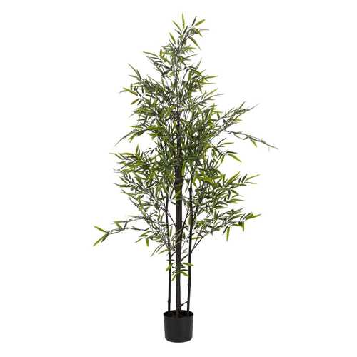 PLANTA BAMBÚ VERDE TEJIDO-MADERA JARDÍN 160 CM