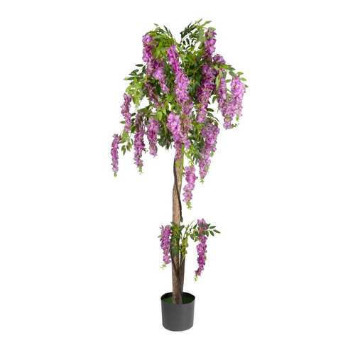 PLANTA GLICINIA ROSA ARTIFICIAL JARDÍN 75 X 75 X 170 CM