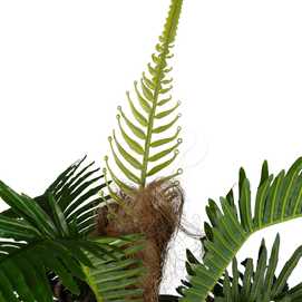 PLANTA PALMERA VERDE ARTIFICIAL JARDÍN 80 X 80 X 180 CM