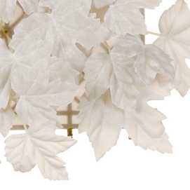 PANEL FLORAL BLANCO PVC JARDÍN 30 X 30 CM