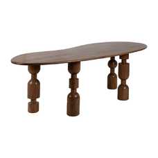 MESA COMEDOR MARRÓN MADERA DE ACACIA 240 X 97 X 76 CM