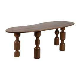 MESA COMEDOR MARRÓN MADERA DE ACACIA 240 X 97 X 76 CM