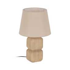 BASE LÁMPARA MESA NATURAL 15 X 15 X 29 CM BASE LÁMPARA MESA NATURAL 15 X 15 X 29 CM