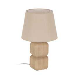 BASE LÁMPARA MESA NATURAL 15 X 15 X 29 CM