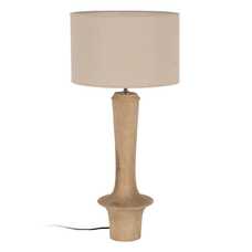 BASE LÁMPARA MESA NATURAL 19 X 19 X 50 CM BASE LÁMPARA MESA NATURAL 19 X 19 X 50 CM